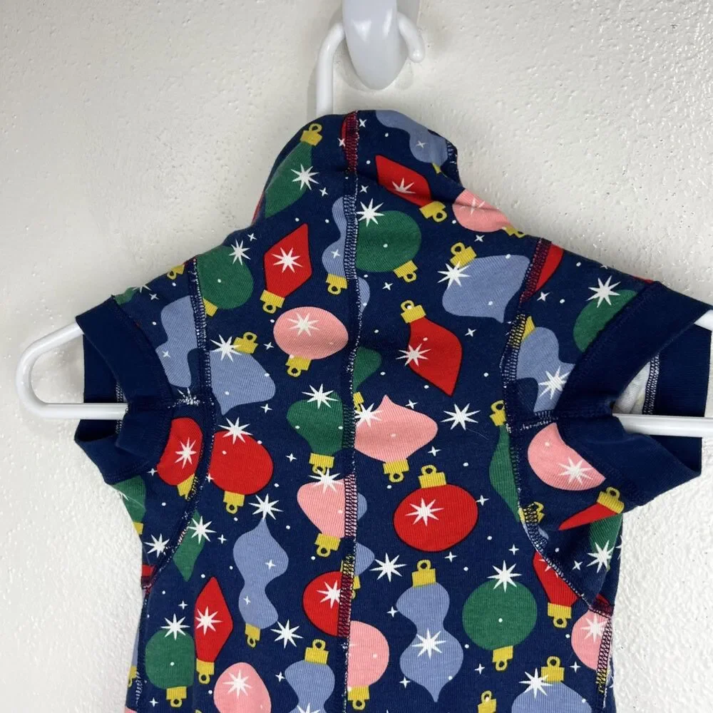Hanna Anderson Dog Christmas Sweater Holiday Extra Large Organic Cotton Blue